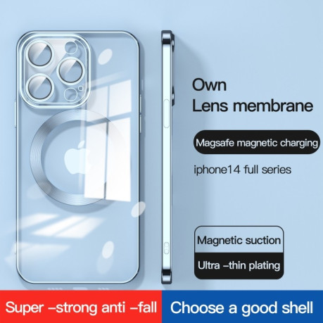 Противоударный чехол Lens MagSafe для  iPhone 14 - золотой