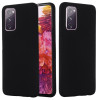 Силіконовий чохол Solid Color Liquid Silicone Samsung Galaxy S20 FE - чорний