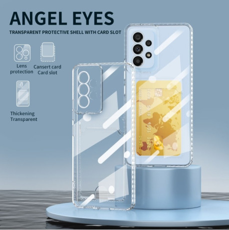 Противоударный чехол Card Bag для Samsung Galaxy A34 5G - прозрачный