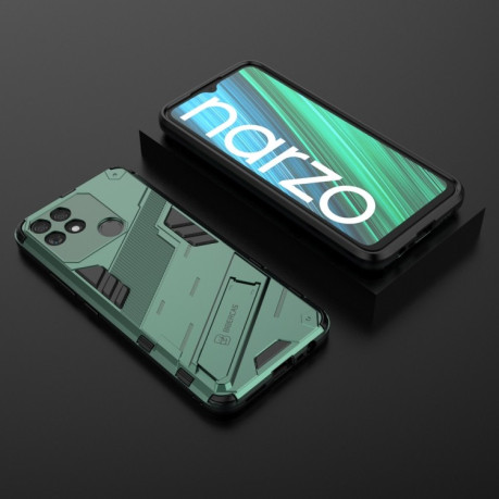 Протиударний чохол Punk Armor для Realme Narzo 50A - зелений
