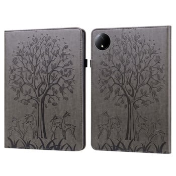 Чохол-книжка Tree Deer Embossed Leather для Xiaomi Redmi Pad SE 8.7 - сірий
