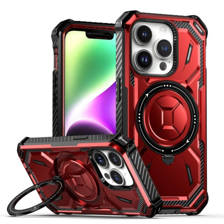 Противоударный чехол Armor Series MagSafe для iPhone 15 Pro - красный