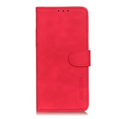 Чохол-книжка KHAZNEH Cowhide Texture на iPhone 16 Pro Max - червоний