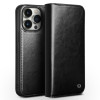 Чохол-книжка QIALINO Classic Genuine Leather для iPhone 15 Pro Max - чорний