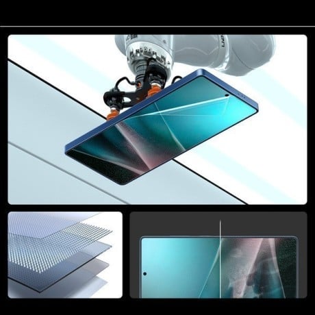 Оригинальне захисне скло Spigen ELITE SHIELD EZ FIT Hybrid Glass для Samsung Galaxy S25 Ultra - Transparent