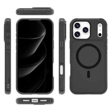 Противоударный чехол RedPepper Armor Magsafe PC Hybrid TPU для iPhone 17 Pro Max - черный