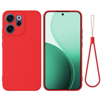 Силіконовий чохол Solid Color Liquid Silicone для OPPO Reno15 F / Reno15 FS 5G — червоний