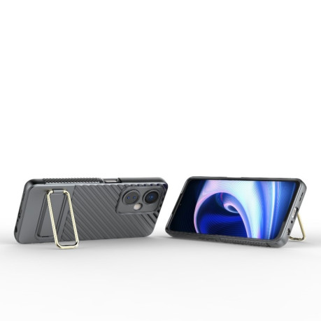 Противоударный чехол Wavy Textured для OnePlus Nord CE 3 Lite - серый