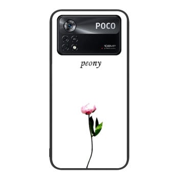 Чехол Colorful Painted Glass Xiaomi Poco X4 Pro 5G - A Flower