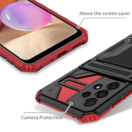 Противоударный чехол Armor Card для Samsung Galaxy A33 5G - красный