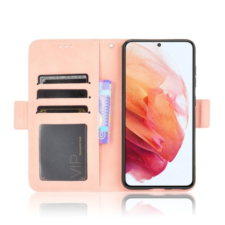 Чохол-книжка Skin Feel Calf Samsung Galaxy S21 FE - рожевий