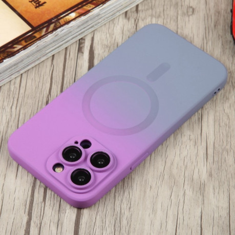 Противоударный чехол Liquid Silicone Full (Magsafe) для iPhone 15 Pro - фиолетовый