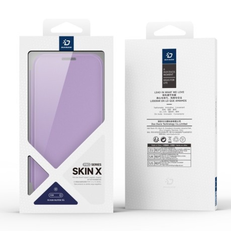 Чехол-книжка DUX DUCIS Skin X Pro Series на Samsung Galaxy A36 5G / A56 5G - фиолетовый