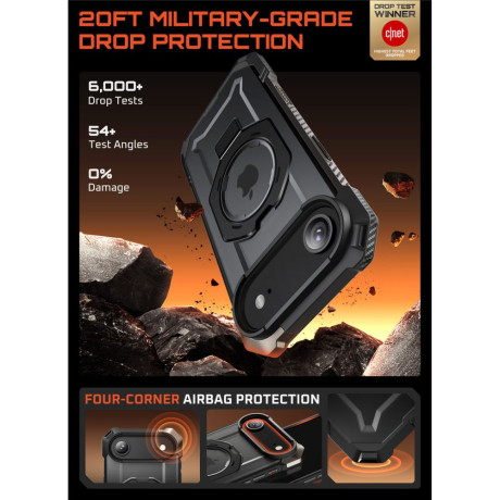 Оригинальный чехол Supcase UB Grip Mag с MagSafe на iPhone Air - Black