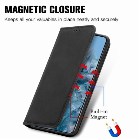 Чохол-книжка Retro Skin Feel Business Magnetic для Google Pixel 8a - чорний