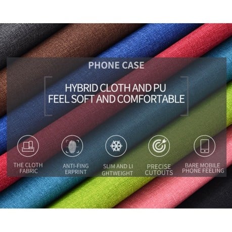 Противоударный чехол Cloth Texture на Samsung Galaxy S21 FE - синий