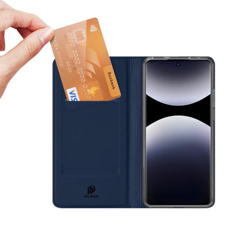 Чехол-книжка DUX DUCIS Skin Pro Series на Xiaomi Redmi Note 14 Pro 4G - синий