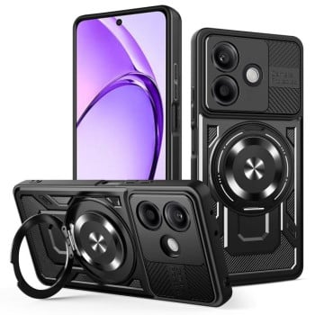 Ударозахисний чохол Armor Rotating Holder MagSafe на OPPO A5 Pro - чорний