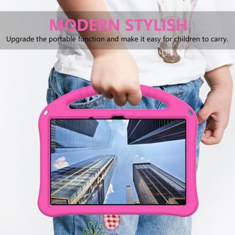 Противоударний чехол EVA Flat Anti Falling для Xiaomi Redmi Pad 2 11 2025 - пурпурно-червоний
