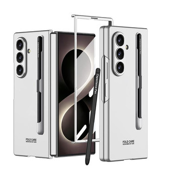 Чохол-книжка Gkk з тримачем на стилуса на Samsung Galaxy Fold8 Ultra 5G — сріблястий