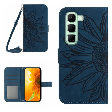 Чехол-книжка Skin Feel Sun Flower для Infinix Hot 50 Pro+ 4G - синій