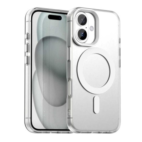 Противоударный чехол Candy Magsafe PC Hybrid TPU для iPhone 17 - белый