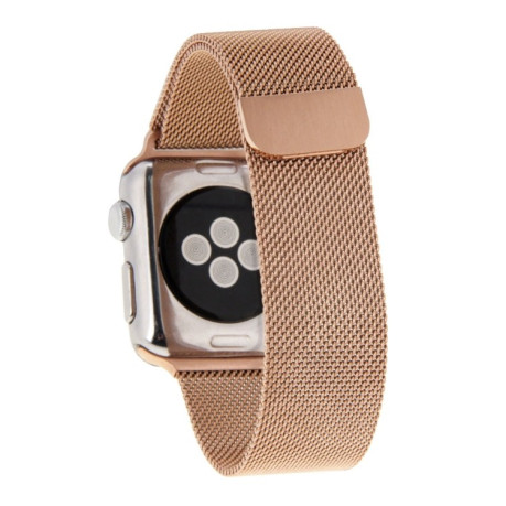 Браслет из нержавеющей стали Milanese Loop Magnetic для Apple Watch 42/44mm - розовое золото