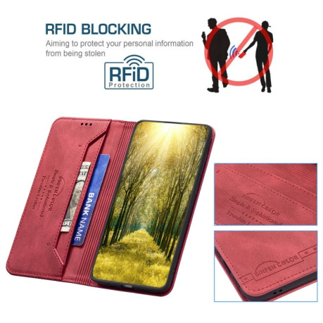 Чохол-книжка RFID Blocking на Xiaomi 12T/12T Pro/Redmi K50 Ultra - червоний