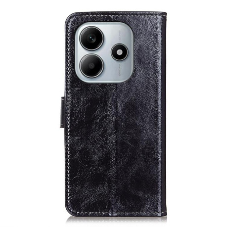 Чохол-книжка Magnetic Retro Crazy Horse Texture на Xiaomi Redmi Note 14 4G 164.84mm - чорний