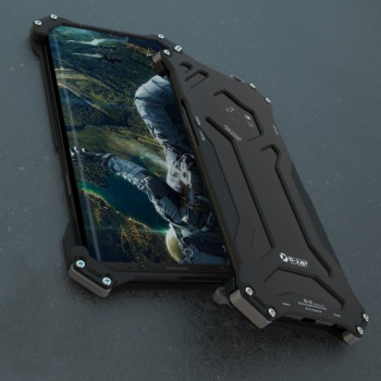 Противоударный чехол R-JUST Shockproof Armor Metal на  Samsung Galaxy S9- черный