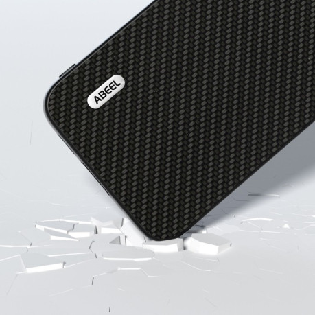 Ударозащитный чехол ABEEL Carbon Fiber на Samsung Galaxy A05  - черный