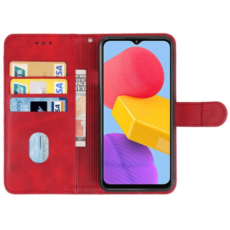 Чехол-книжка EsCase Leather для Samsung Galaxy M13 5G - красный