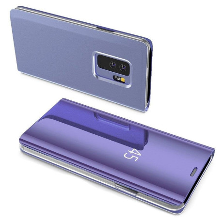 Чехол- книжка Clear View на Samsung Galaxy S9+Plus/G965 Electroplating Mirror - фиолетовый