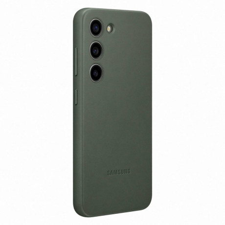Оригинальный чехол Samsung Leather Cover для Samsung Galaxy S23 - green (EF-VS911LGEGWW)