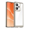 Протиударний чохол Colorful Acrylic Series з кольоровою силіконовою боковиною на Realme 15 Pro 5G — прозорий/сірий
