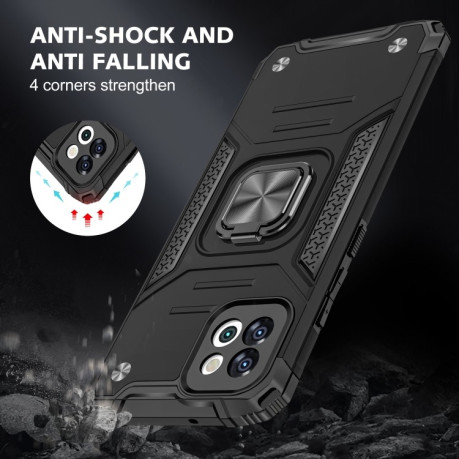 Противоударный чехол Magnetic Armor для Samsung Galaxy A03 - черный