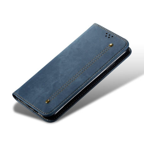 Чехол книжка Denim Texture Casual Style на Xiaomi Poco C40/Redmi 10c - синий