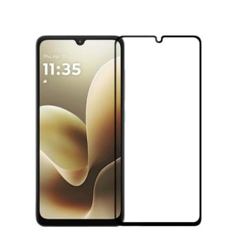 Защитное стекло PINWUYO 9H 3D Full Screen на Motorola Moto G06 / G06 Power — черное