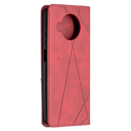 Чохол-книжка Rhombus Texture на Xiaomi Mi 10T Lite - червоний