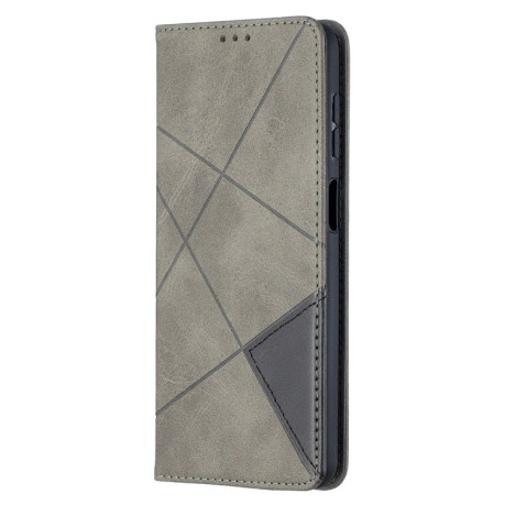 Чохол-книжка Rhombus Texture на Samsung Galaxy A12/M12 - сірий