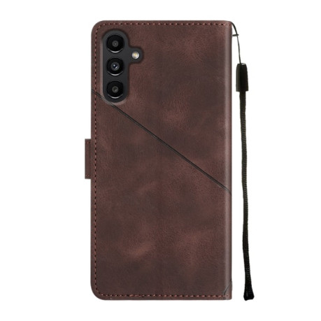 Чохол-книжка Skin-feel Embossed для Samsung Galaxy A25 5G/A24 - коричневий