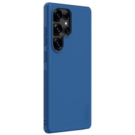 Противоударный чехол NILLKIN Super Frosted для Samsung Galaxy S25 Ultra 5G - синий