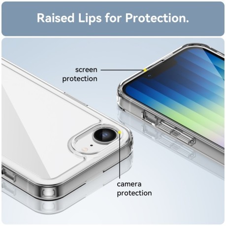 Чохол протиударний Colorful Acrylic Series для iPhone 16e - прозорий