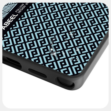 Ультратонкий чохол ABEEL 6D Micro Relief MagSafe Magnetic  для Samsung Galaxy S25 Ultra 5G - Carbon Fiber Blue