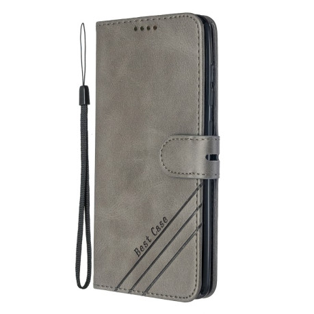 Чехол- книжка Stitching Style 2-Color Cow Texture на Samsung Galaxy A51-серый