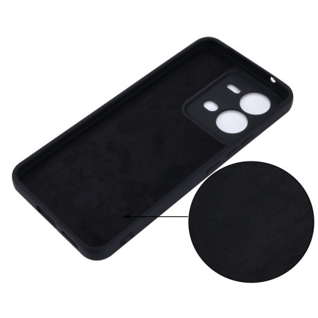 Силіконовий чохол Solid Color Liquid Silicone на Vivo V25 5G/V25E 5G/X80 Lite 5G - чорний