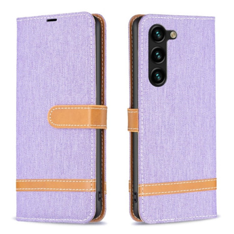 Чохол-книжка Color Matching Denim Texture на Samsung Galaxy S25+ 5G - фіолетовий
