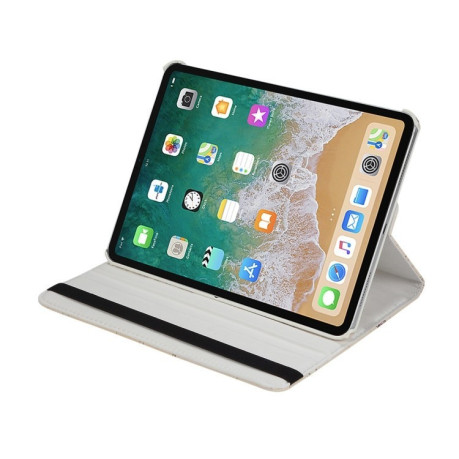 Кожаный чехол Map Pattern на iPad Air 4 10.9 2020/Pro 11&quot; 2018- беж