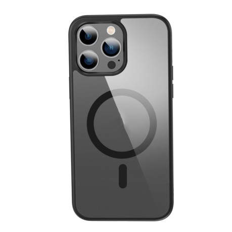 Противоударный чехол Crystal Clear Series (Magsafe) для iPhone 14 Plus - черный
