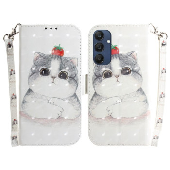 Чохол-книжка Crystal 3D Shockproof Protective Leather для Samsung Galaxy M35 - Cat